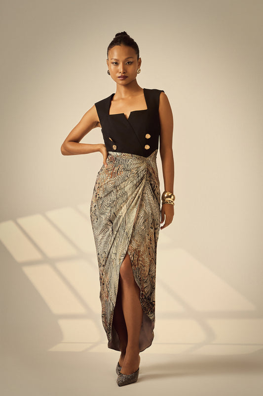 JETT DRAPE DRESS