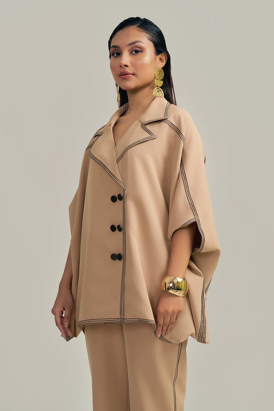 THE TAN STITCH SHACKET