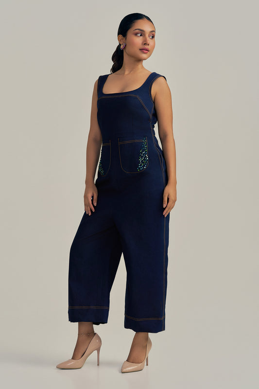 STARLIT INDIGO JUMPSUIT