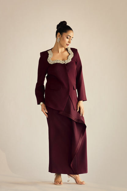 MIRAGE DRAPE SKIRT CO-ORD