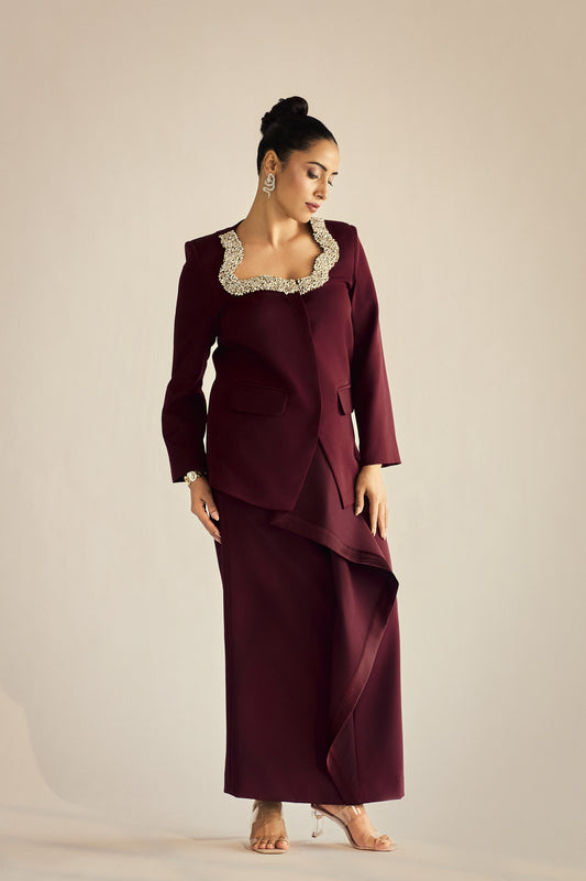 MIRAGE DRAPE SKIRT CO-ORD