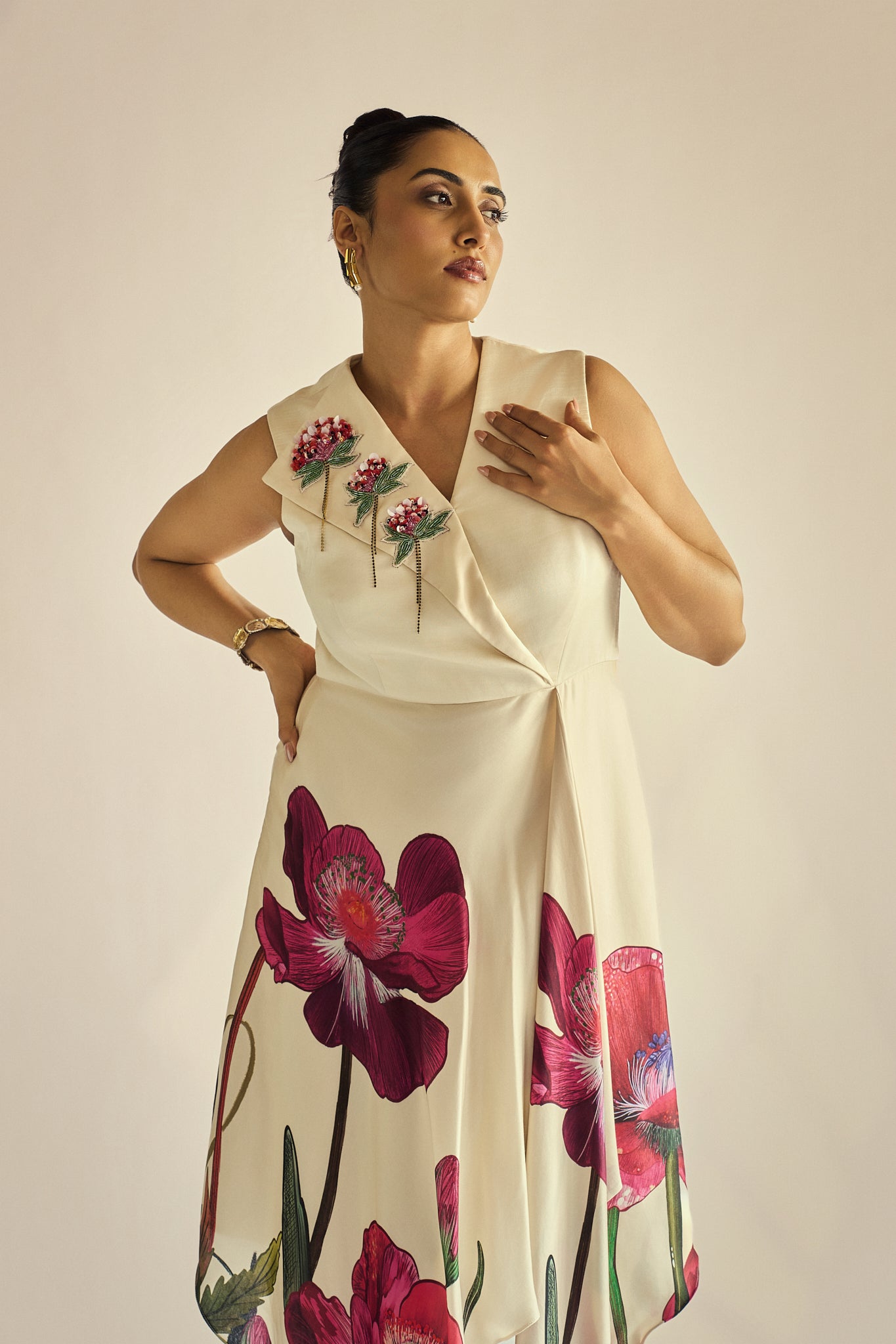 MAGNOLIA OVERLAP DRESS