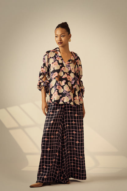 GRID BLOOM CO-ORD SET