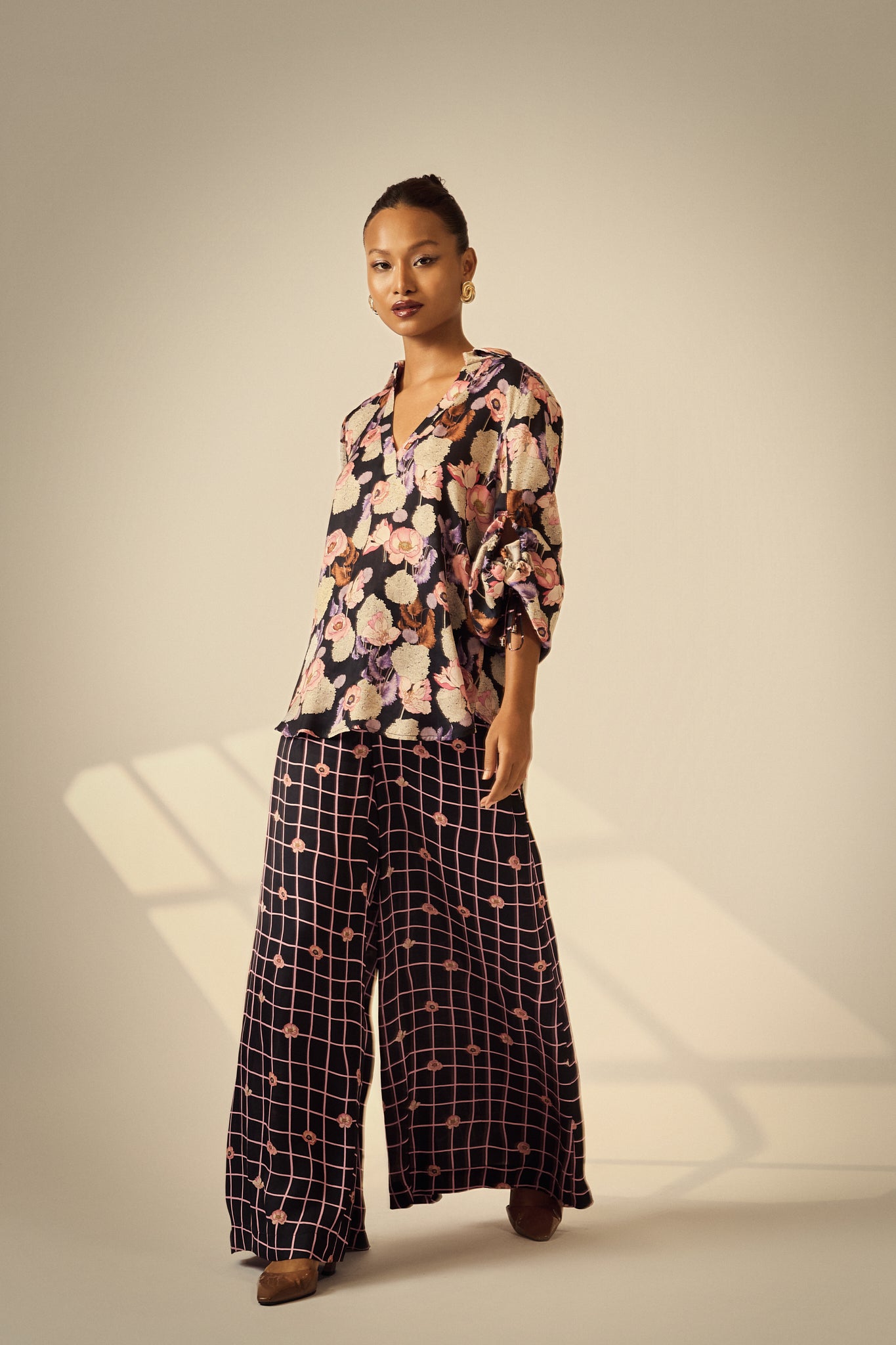 GRID BLOOM CO-ORD SET