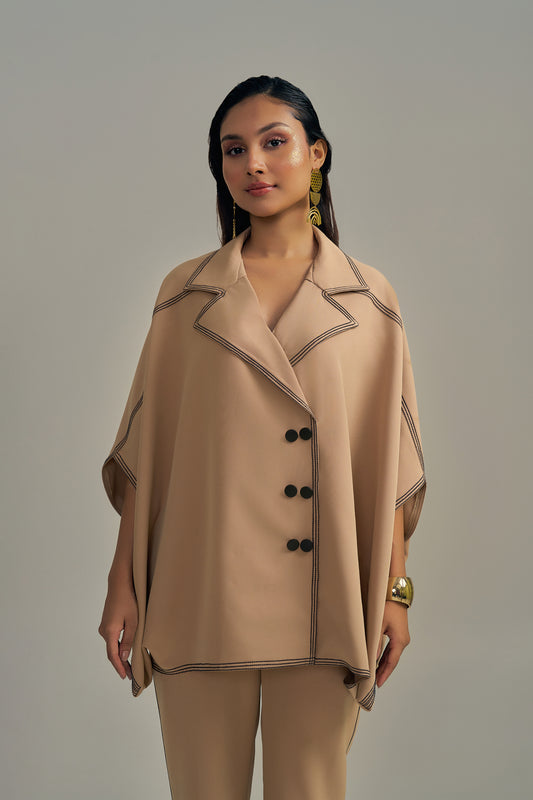 THE TAN STITCH SHACKET