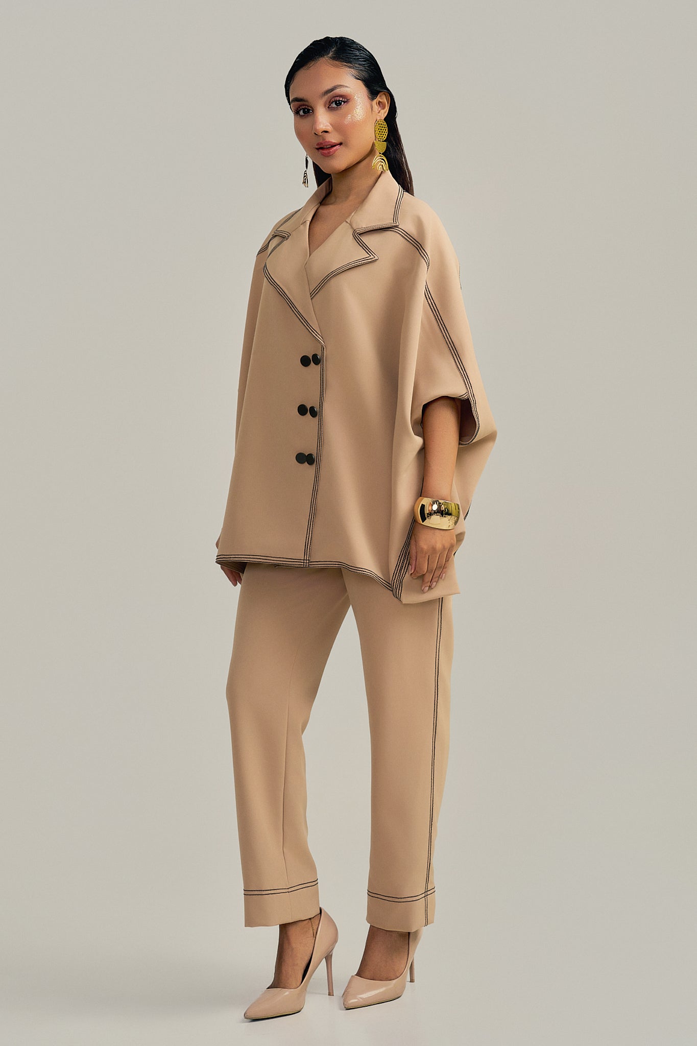 THE TAN STITCH CO-ORD SET