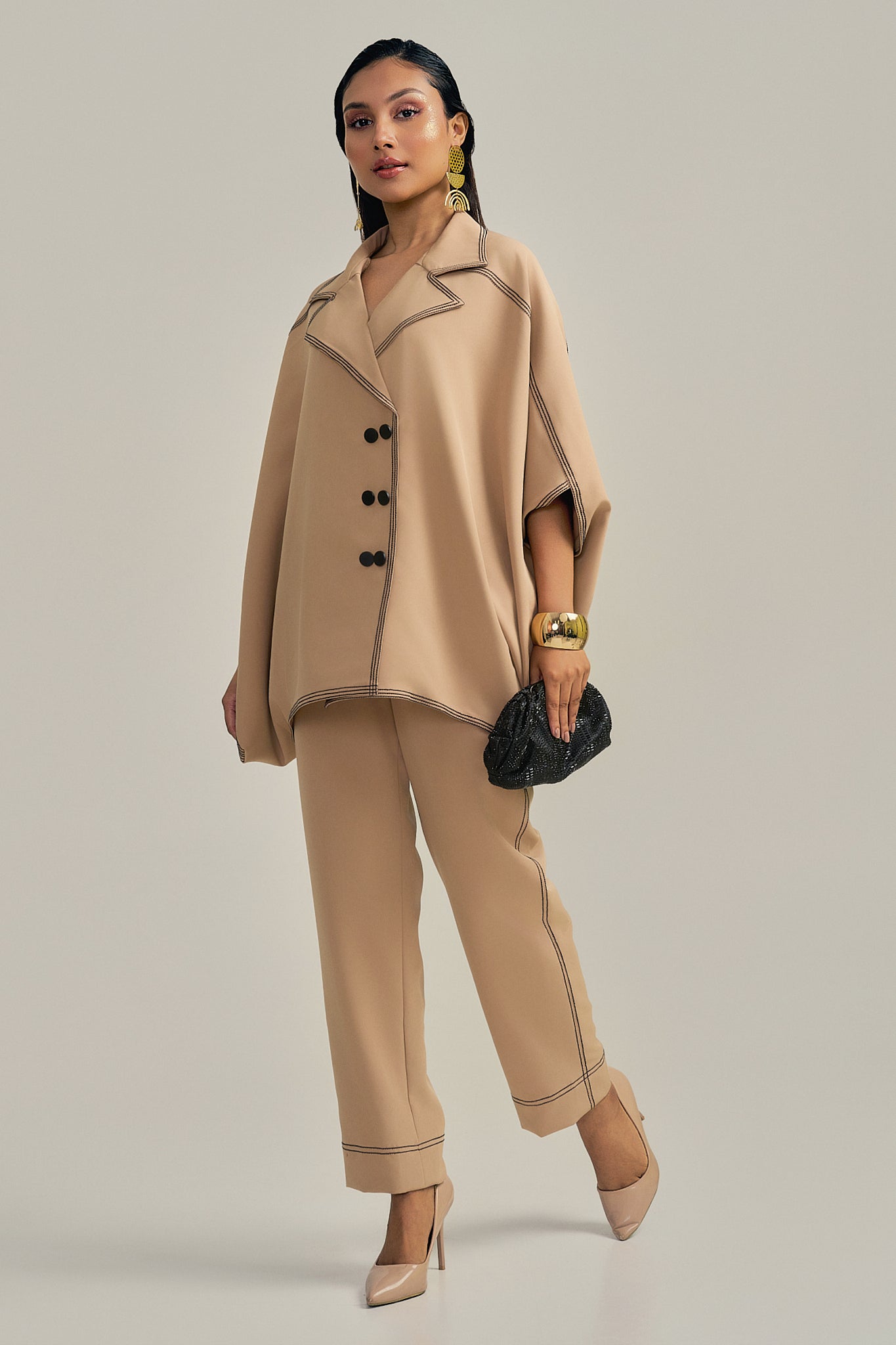 THE TAN STITCH CO-ORD SET