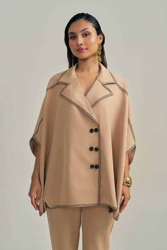 THE TAN STITCH SHACKET
