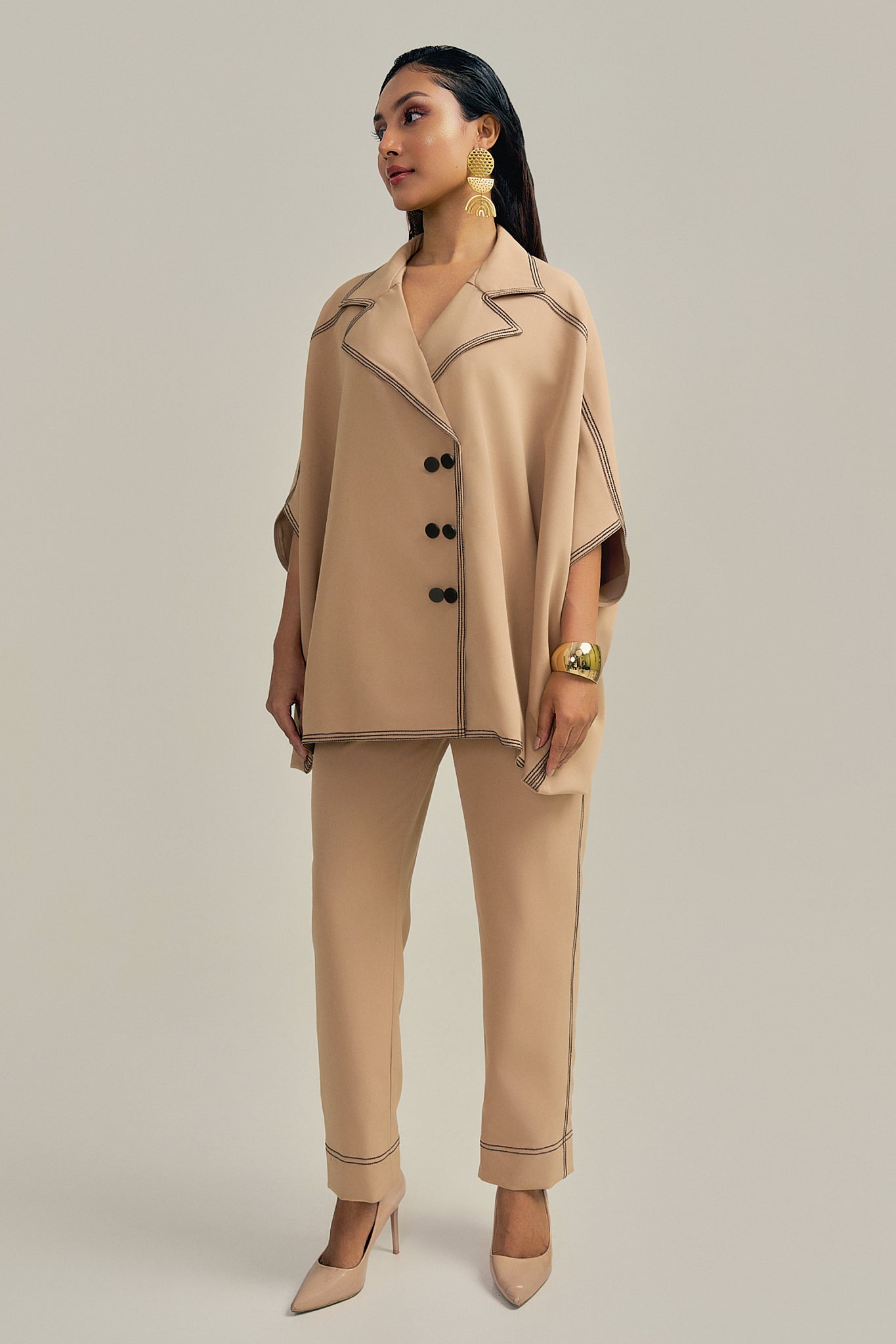 THE TAN STITCH CO-ORD SET