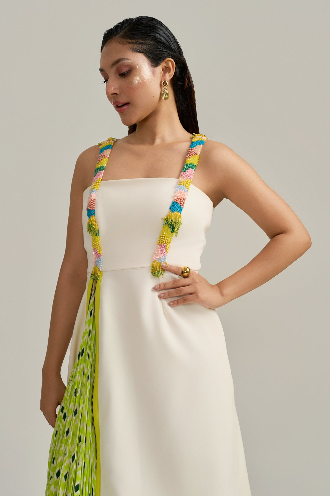 IVORY FLICKER DRESS