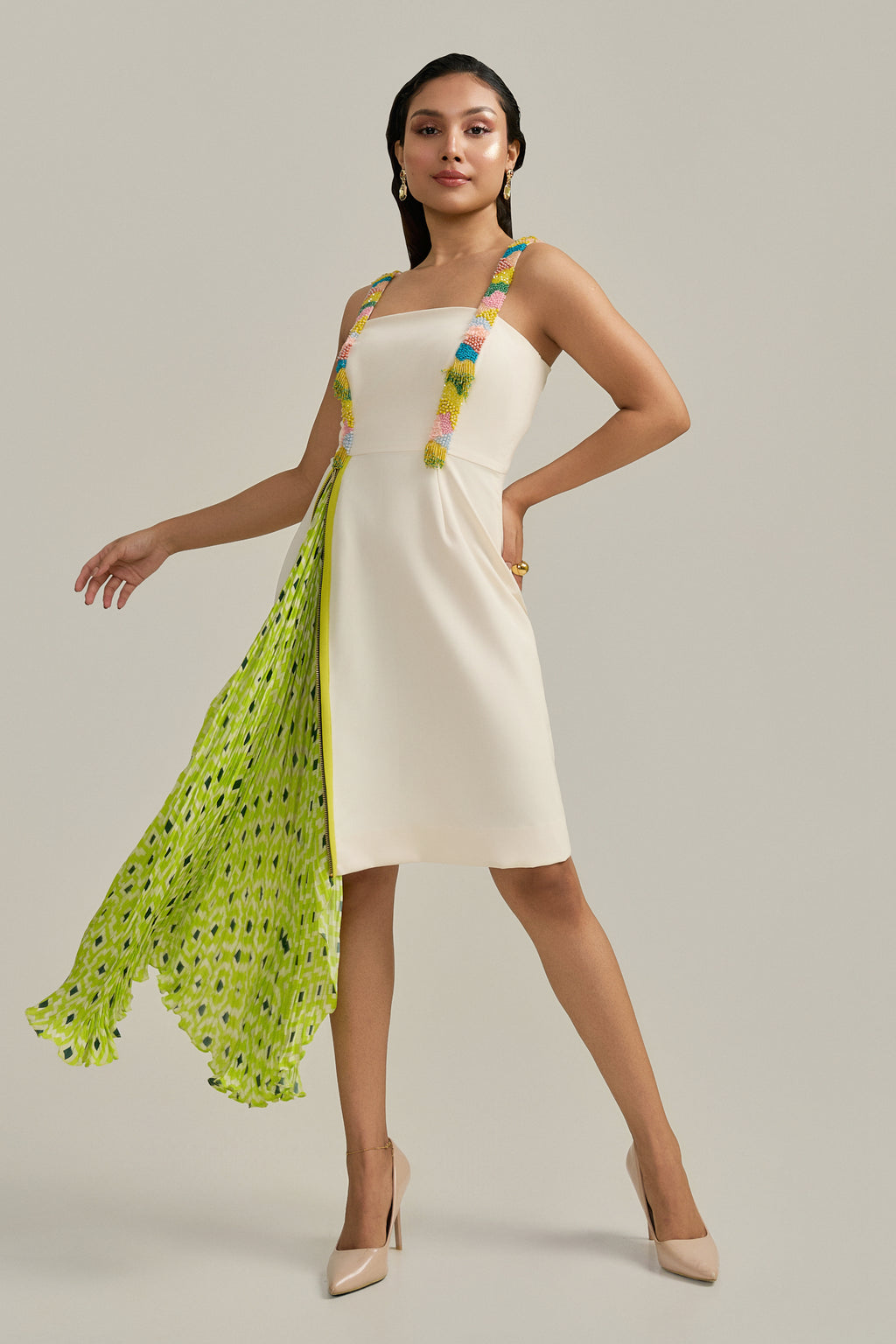 IVORY FLICKER DRESS