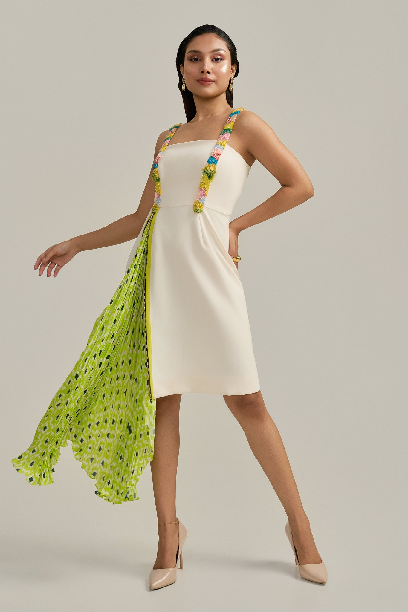 IVORY FLICKER DRESS