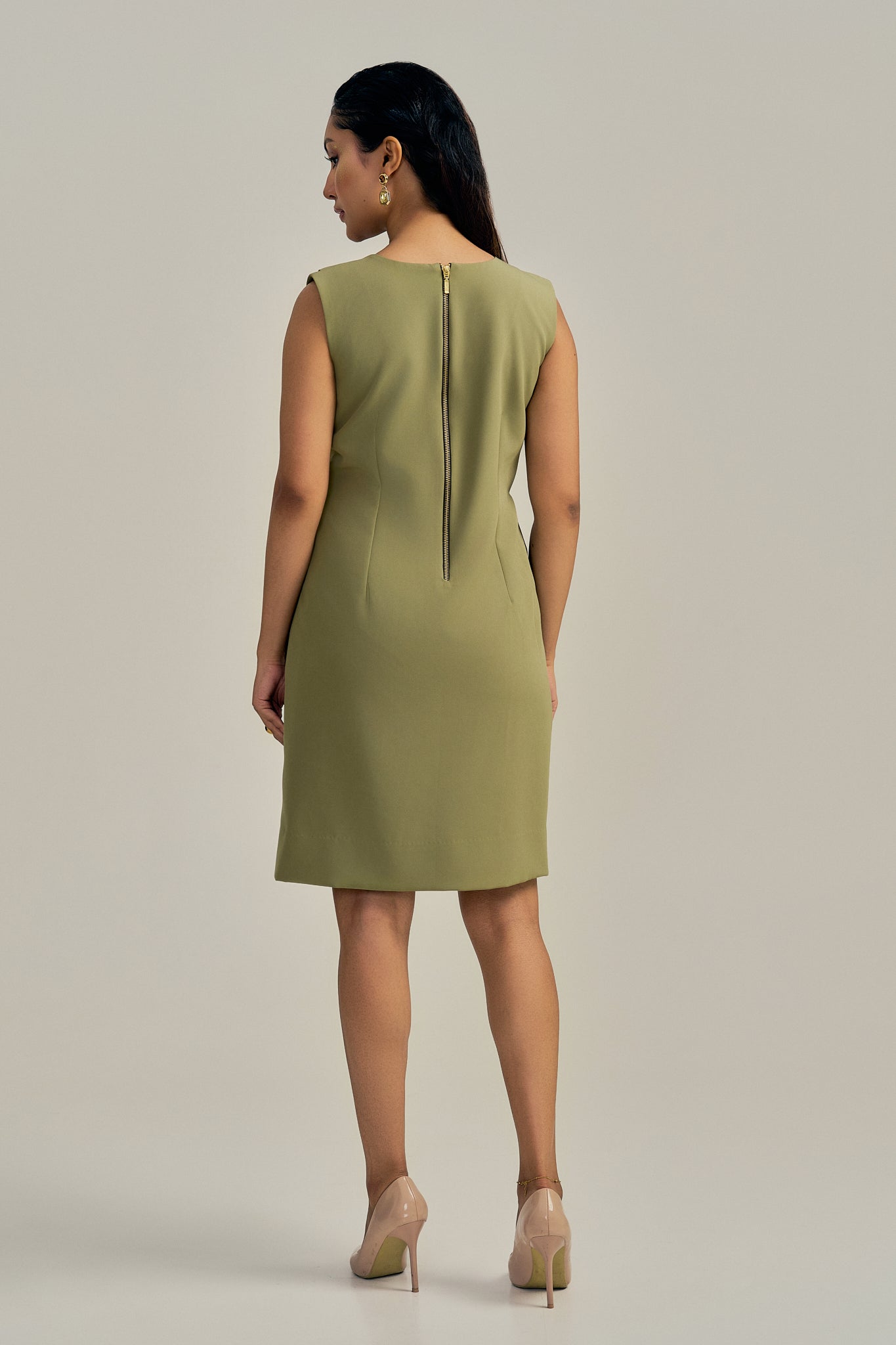 BUTTONED HARPER DRESS