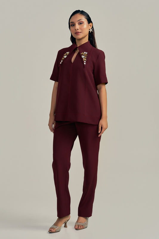 MERLOT EDGE CO-ORD SET