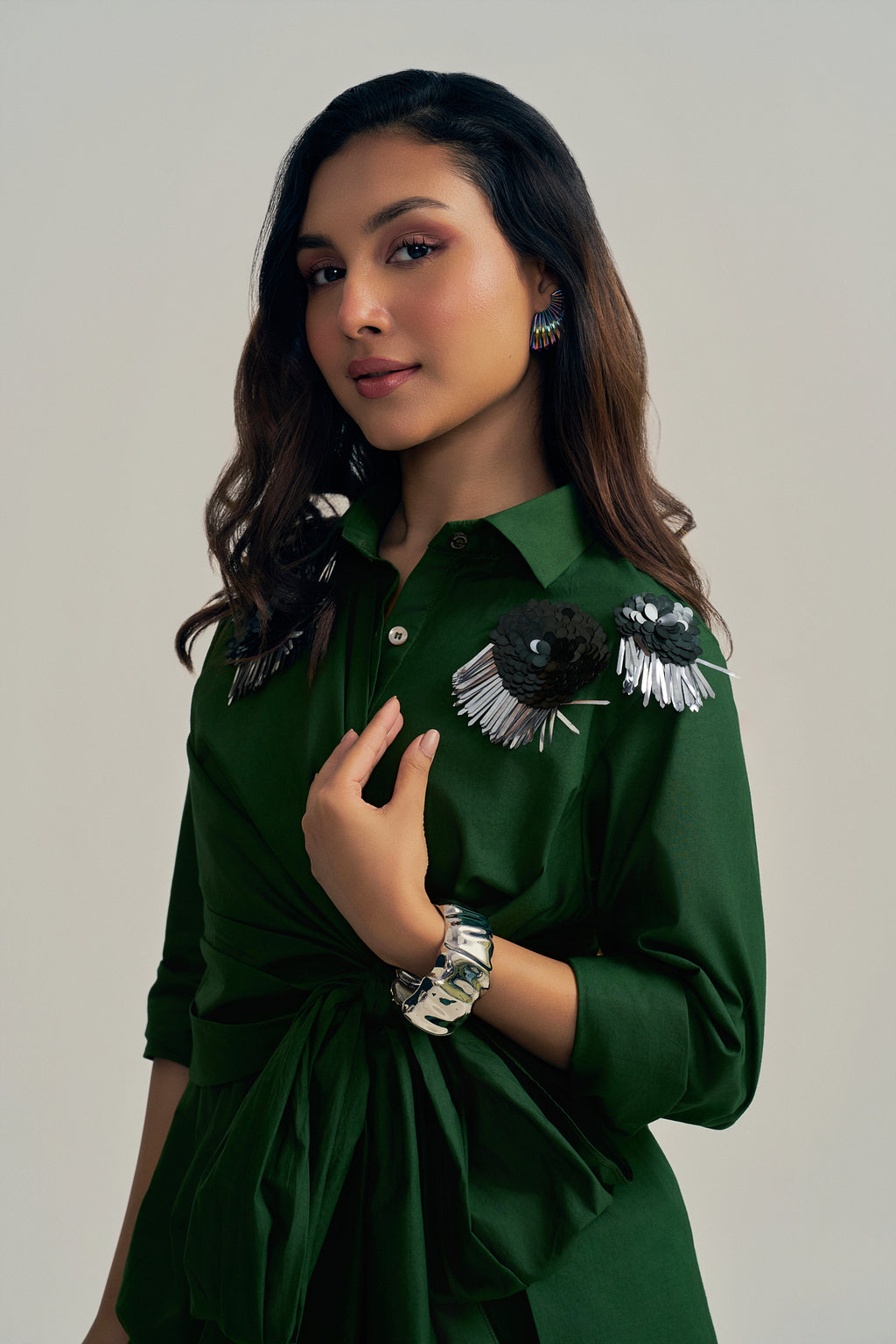SILVERLEAF WRAP SHIRT