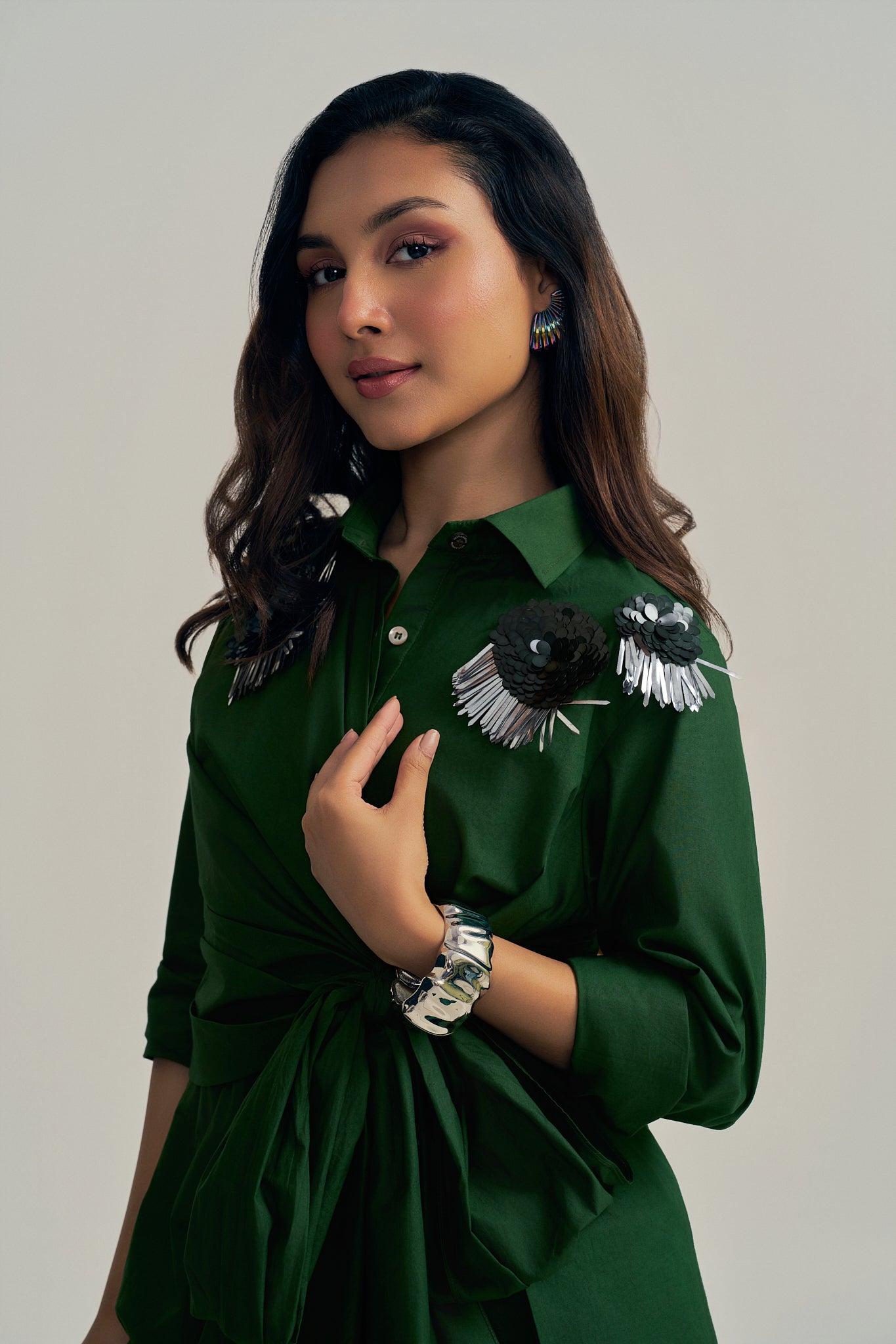 SILVERLEAF WRAP SHIRT