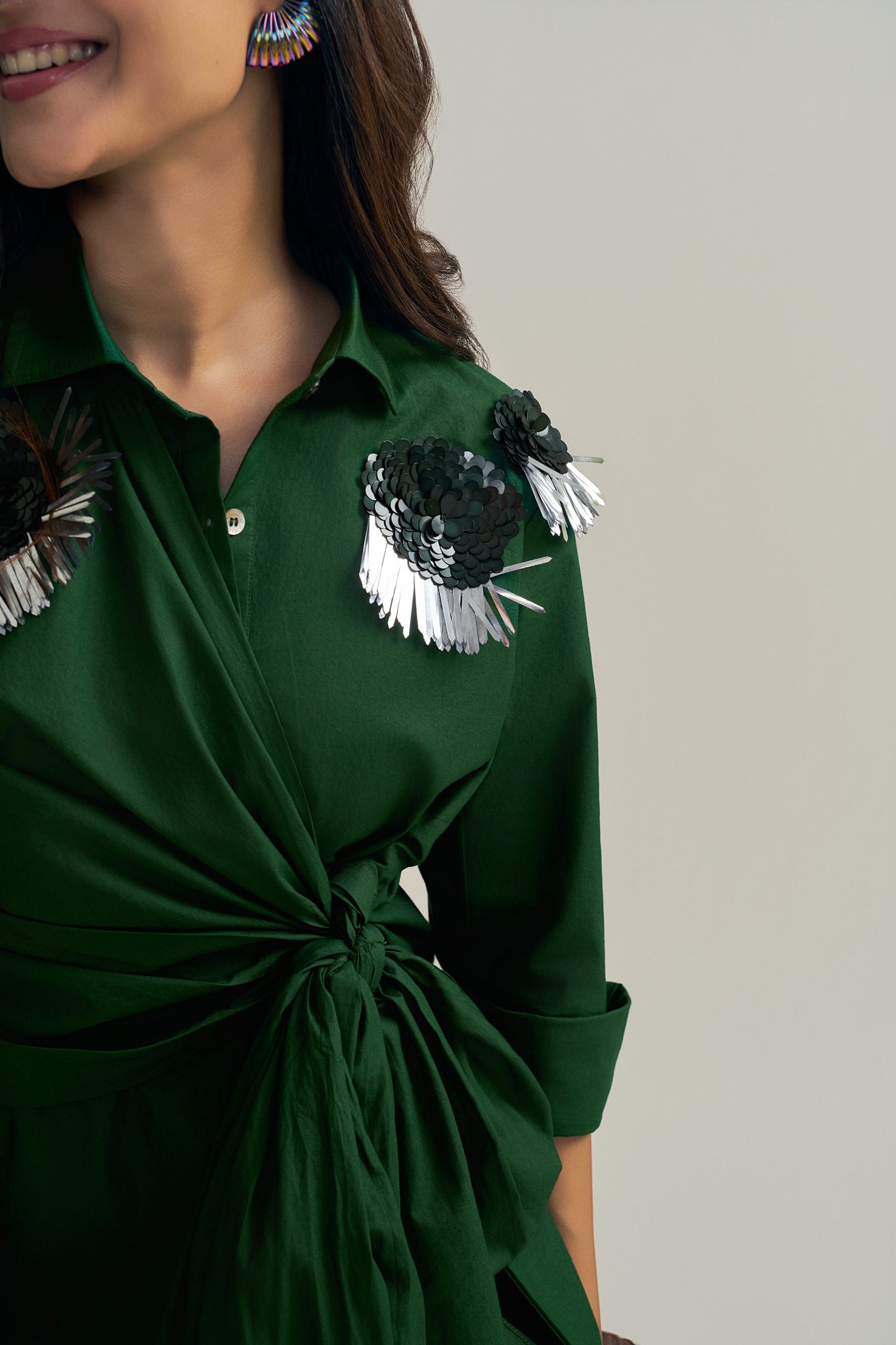 SILVERLEAF WRAP SHIRT