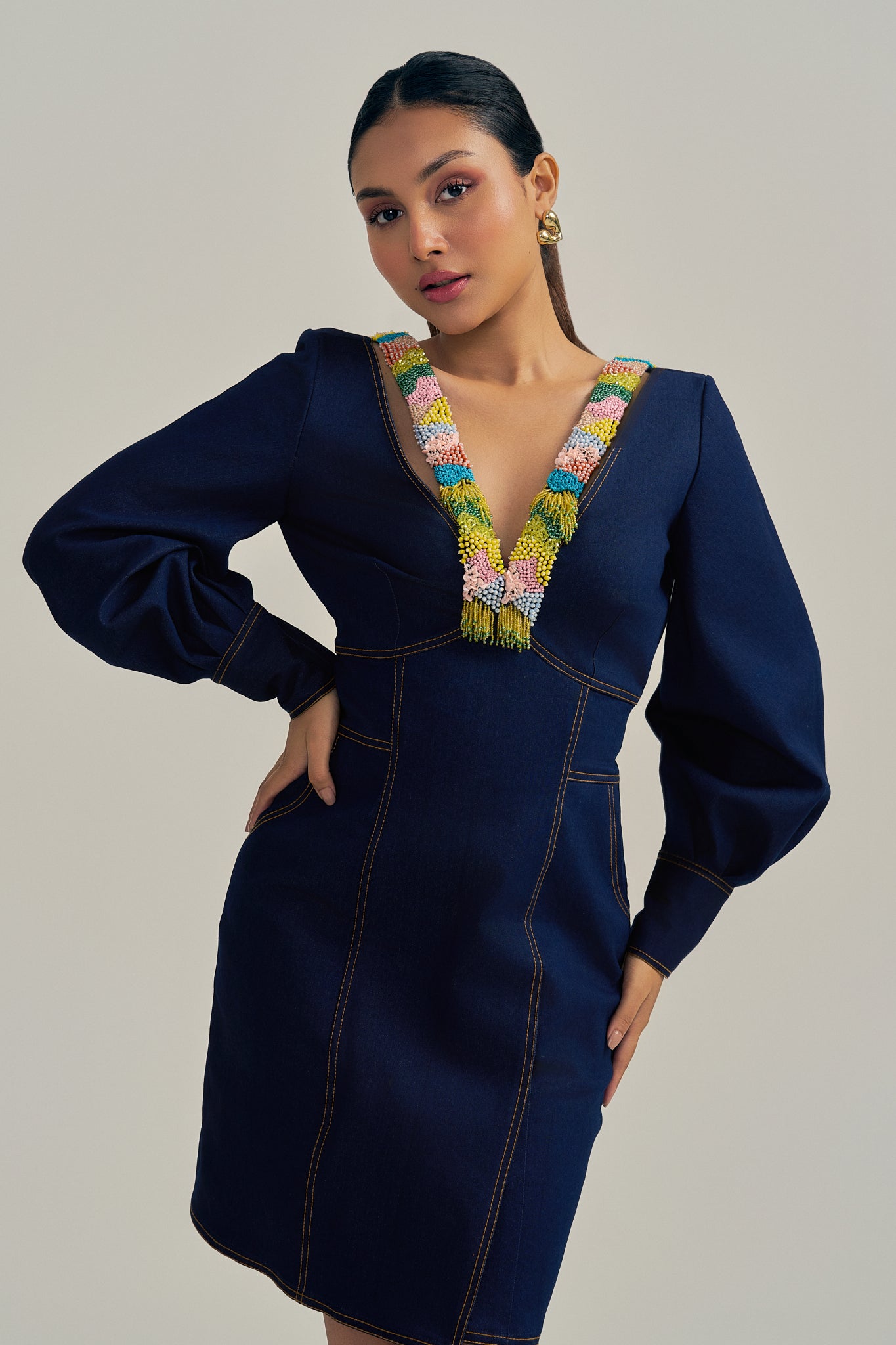 INDIGO BLOOM DRESS