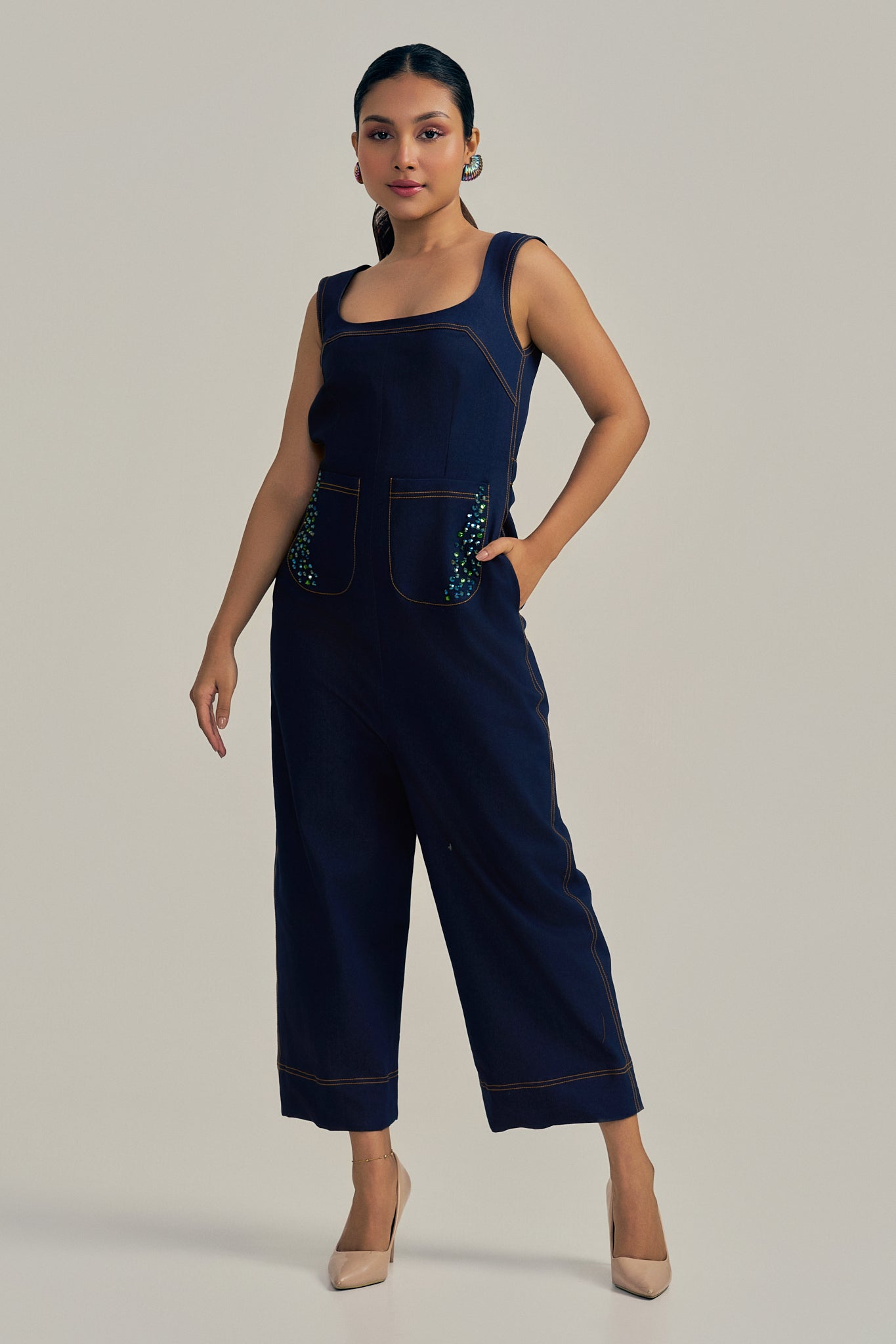 STARLIT INDIGO JUMPSUIT