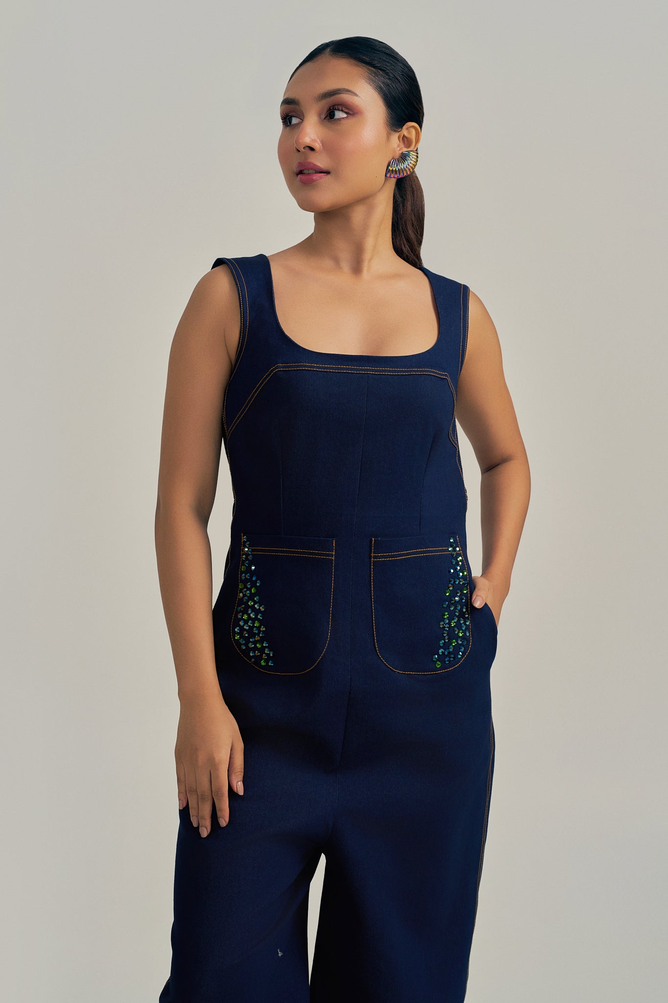 STARLIT INDIGO JUMPSUIT