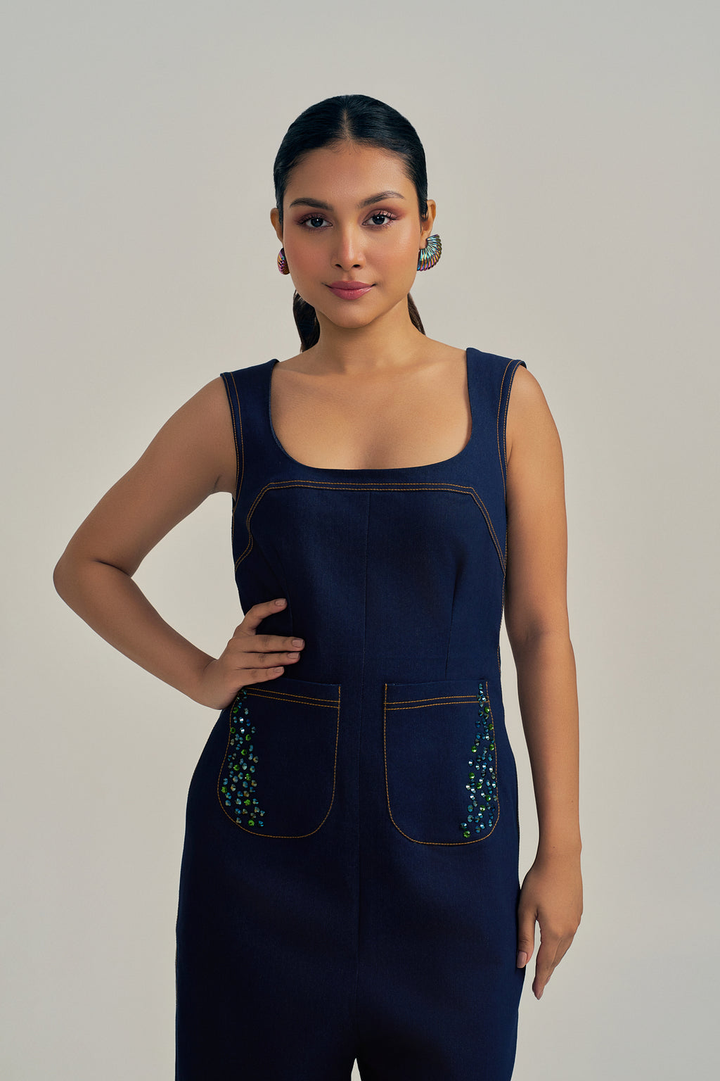 STARLIT INDIGO JUMPSUIT