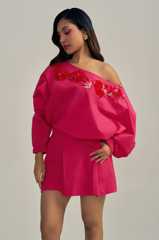 FUCHSIA FLAME SHIRT