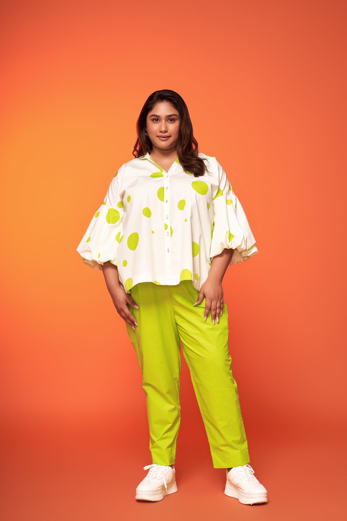 POLKAVERSE BELLOW SET WITH PANTS