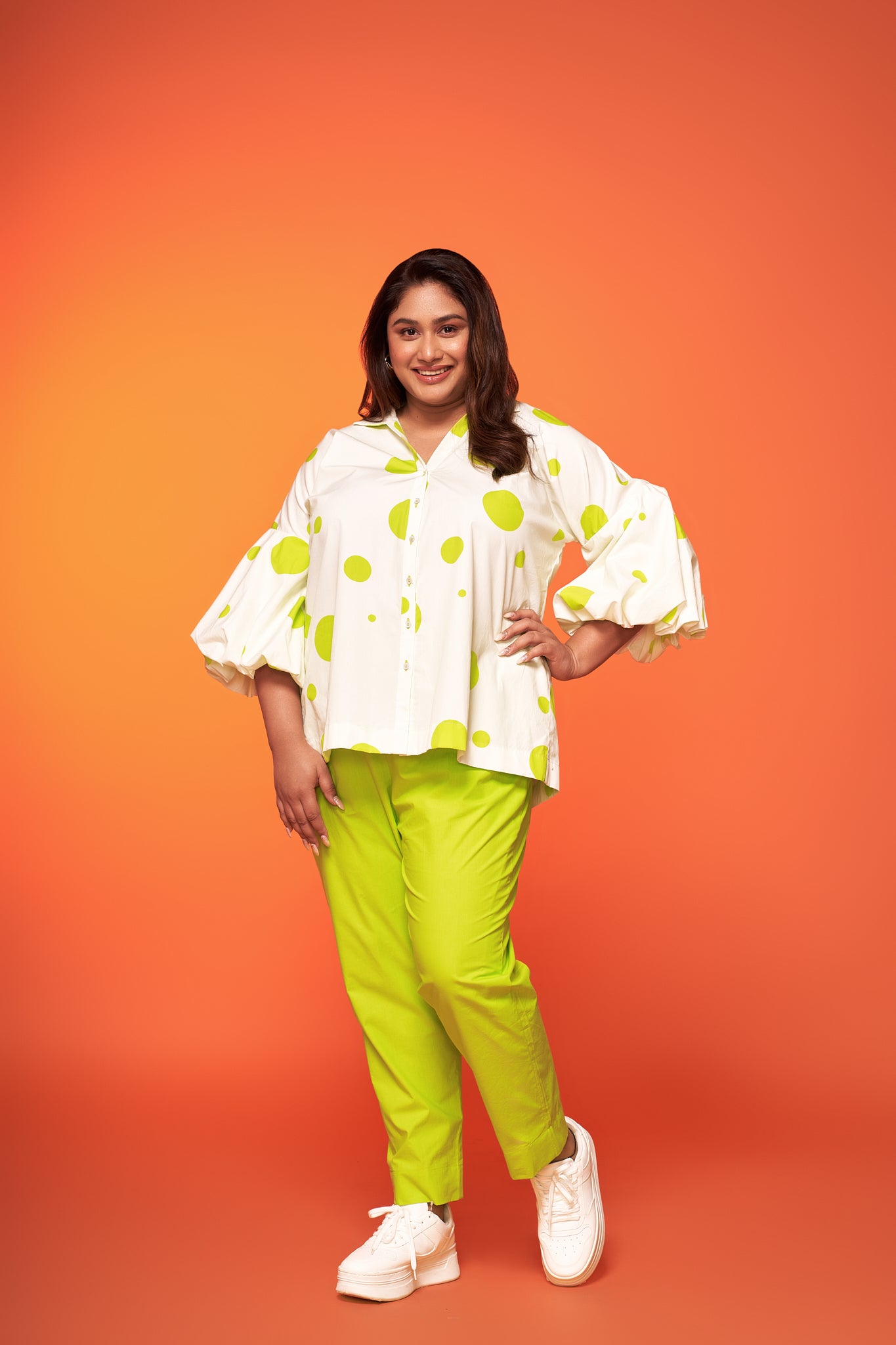 POLKAVERSE BELLOW SET WITH PANTS