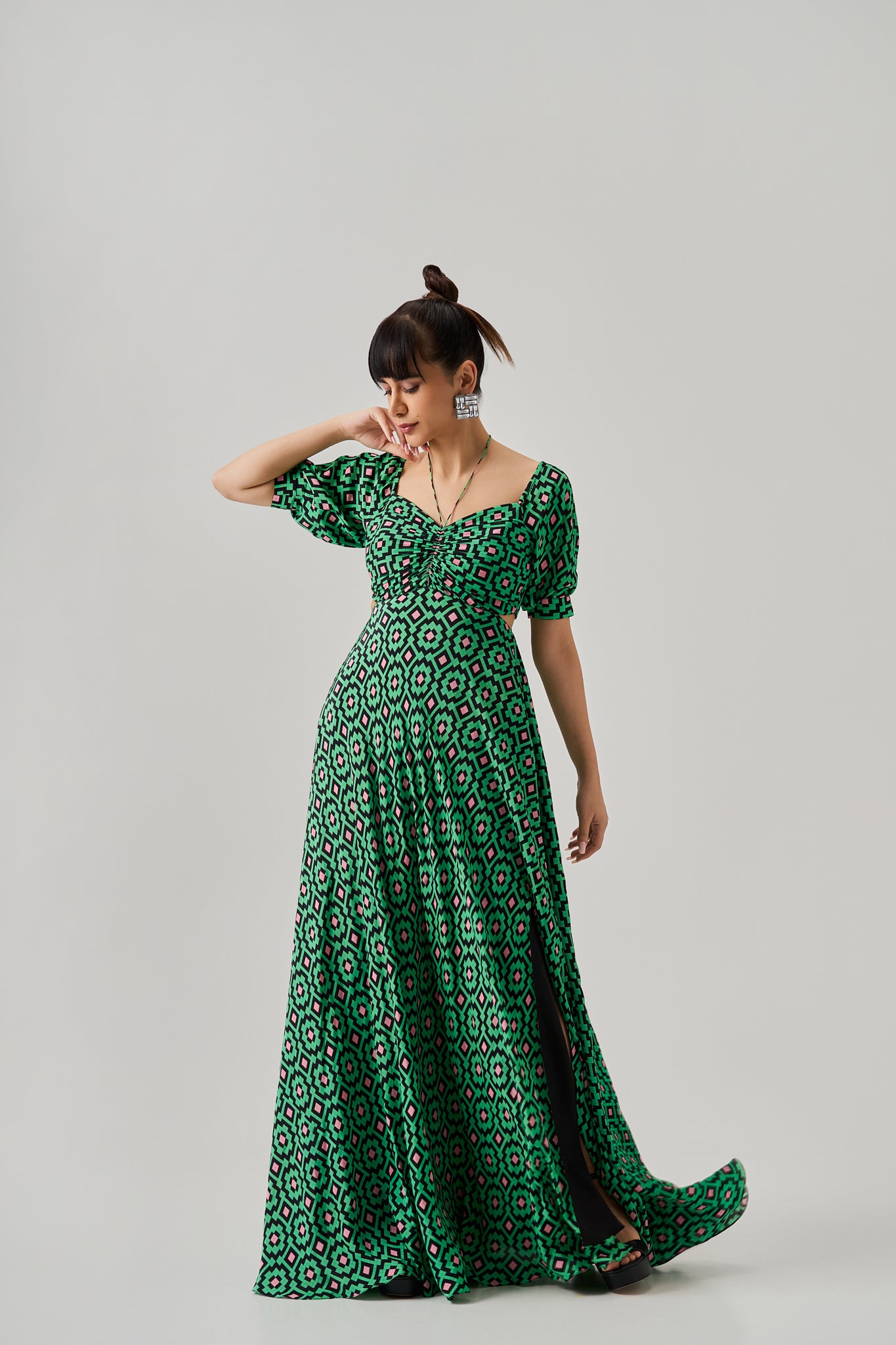 VECTOR RUCHED DRESS