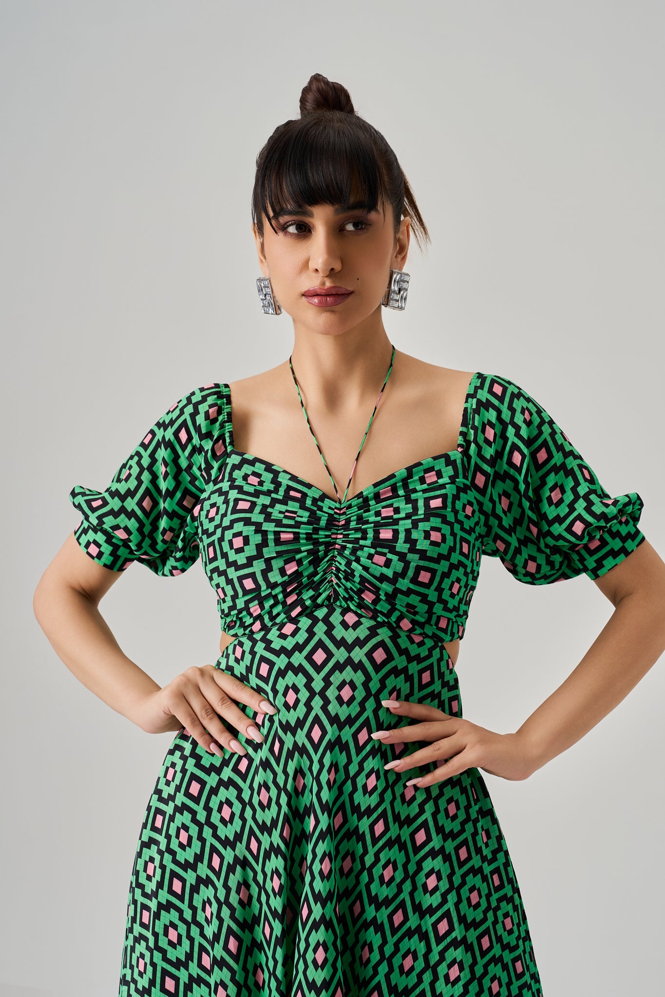 VECTOR RUCHED DRESS