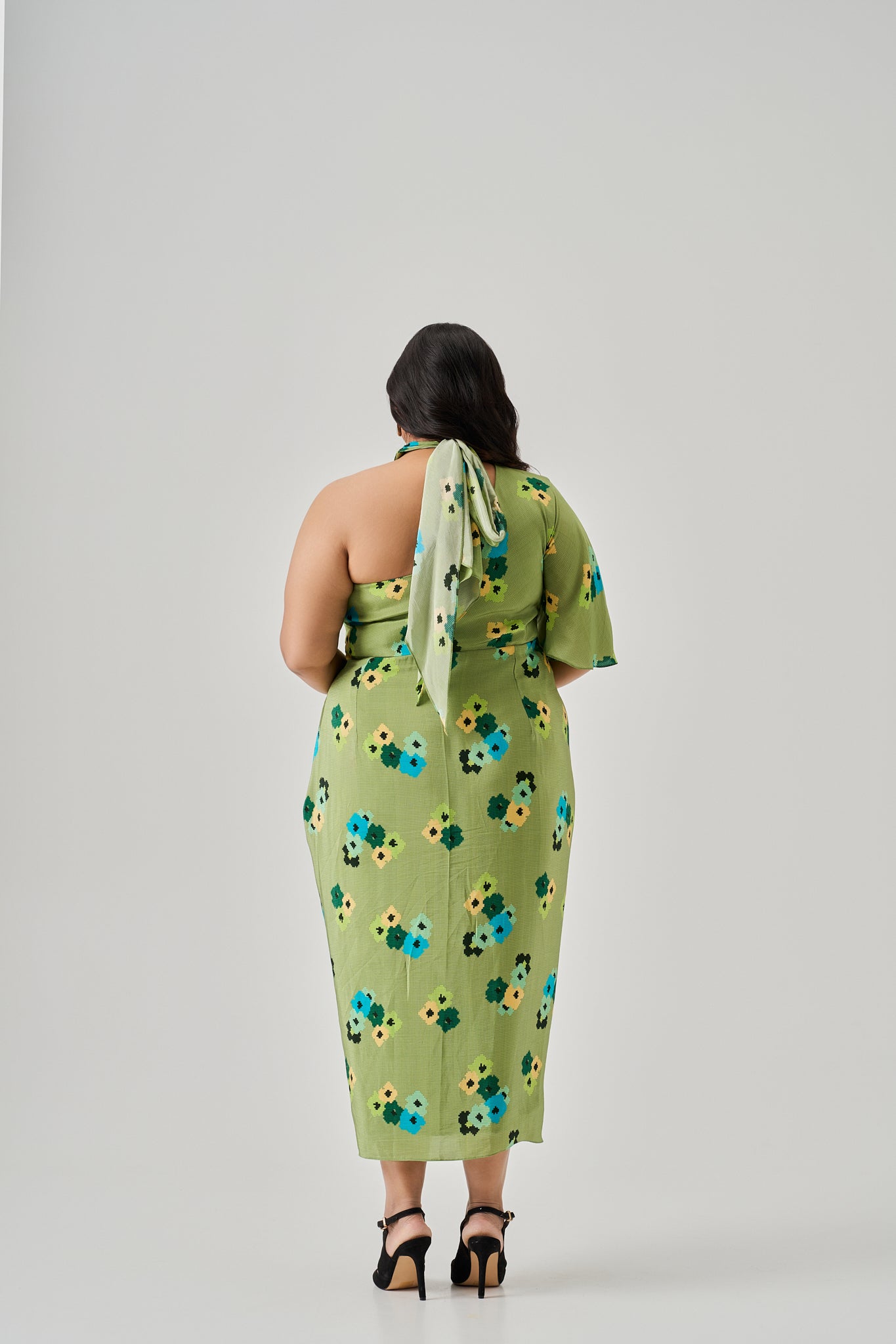 TWIST DRAPE DRESS
