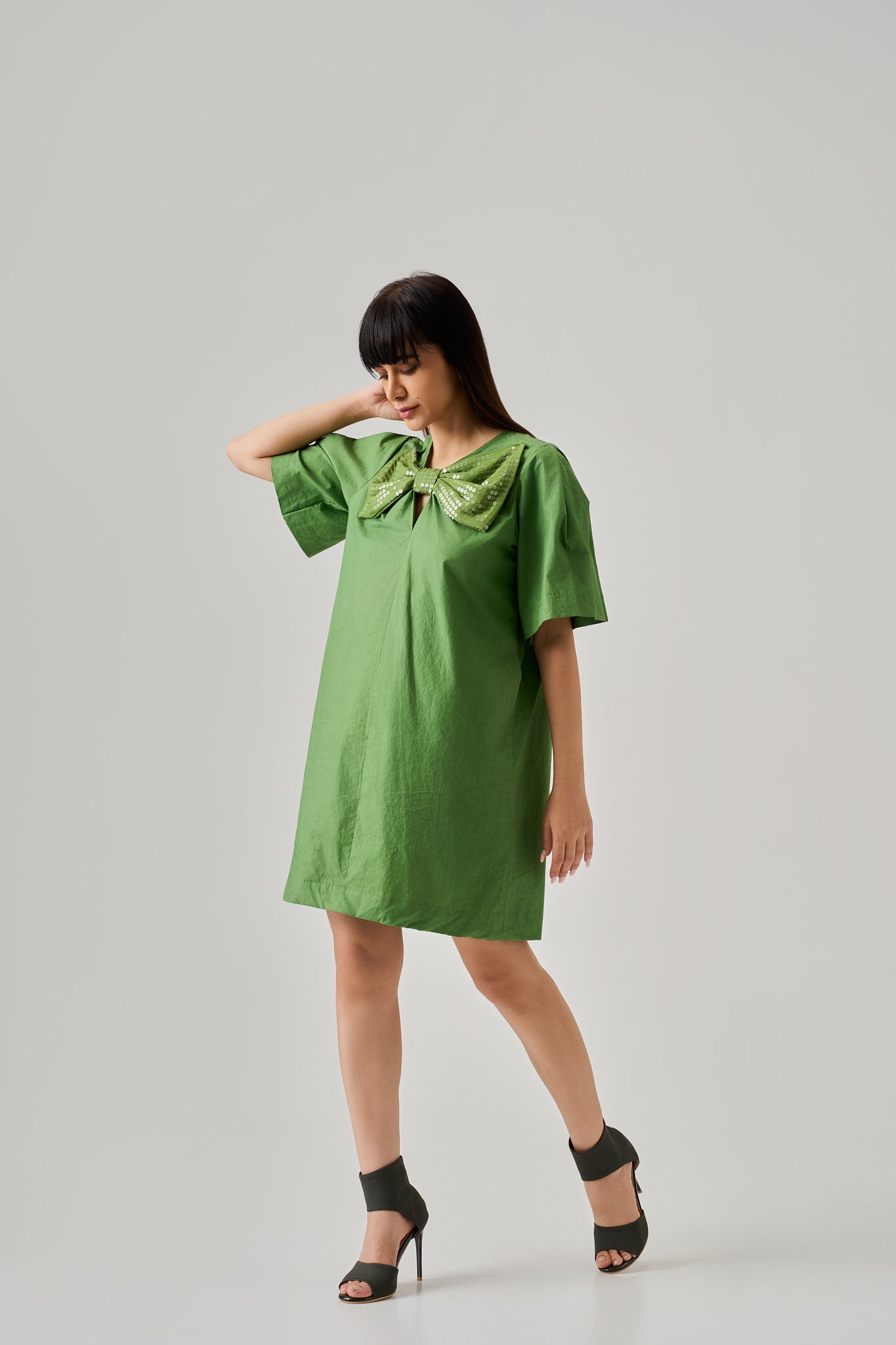 LUXE BOW DRESS