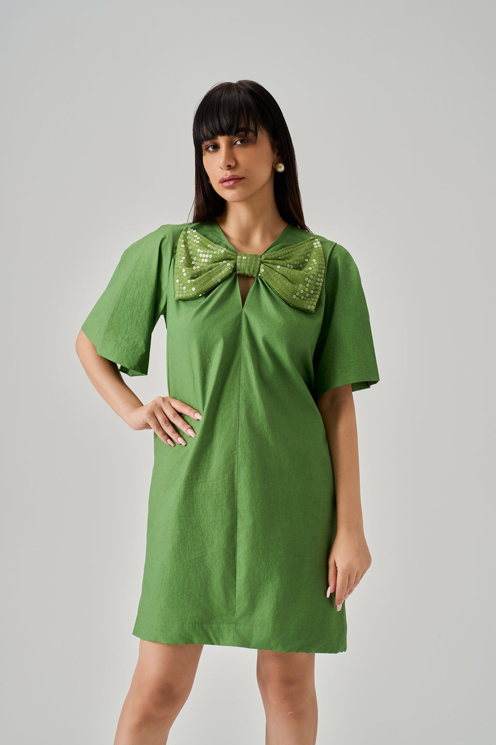 LUXE BOW DRESS