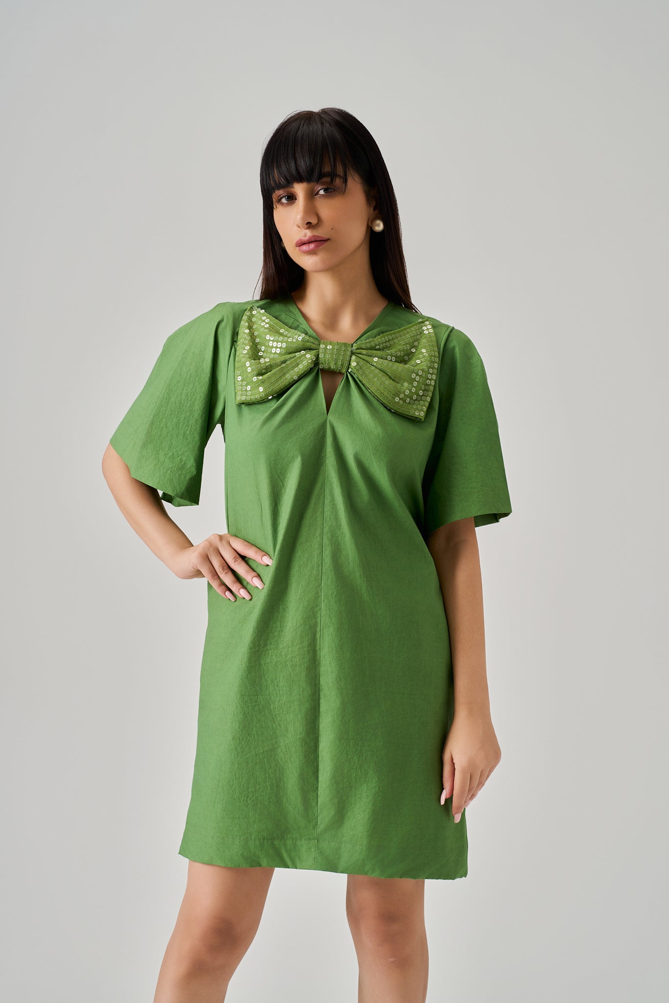 LUXE BOW DRESS