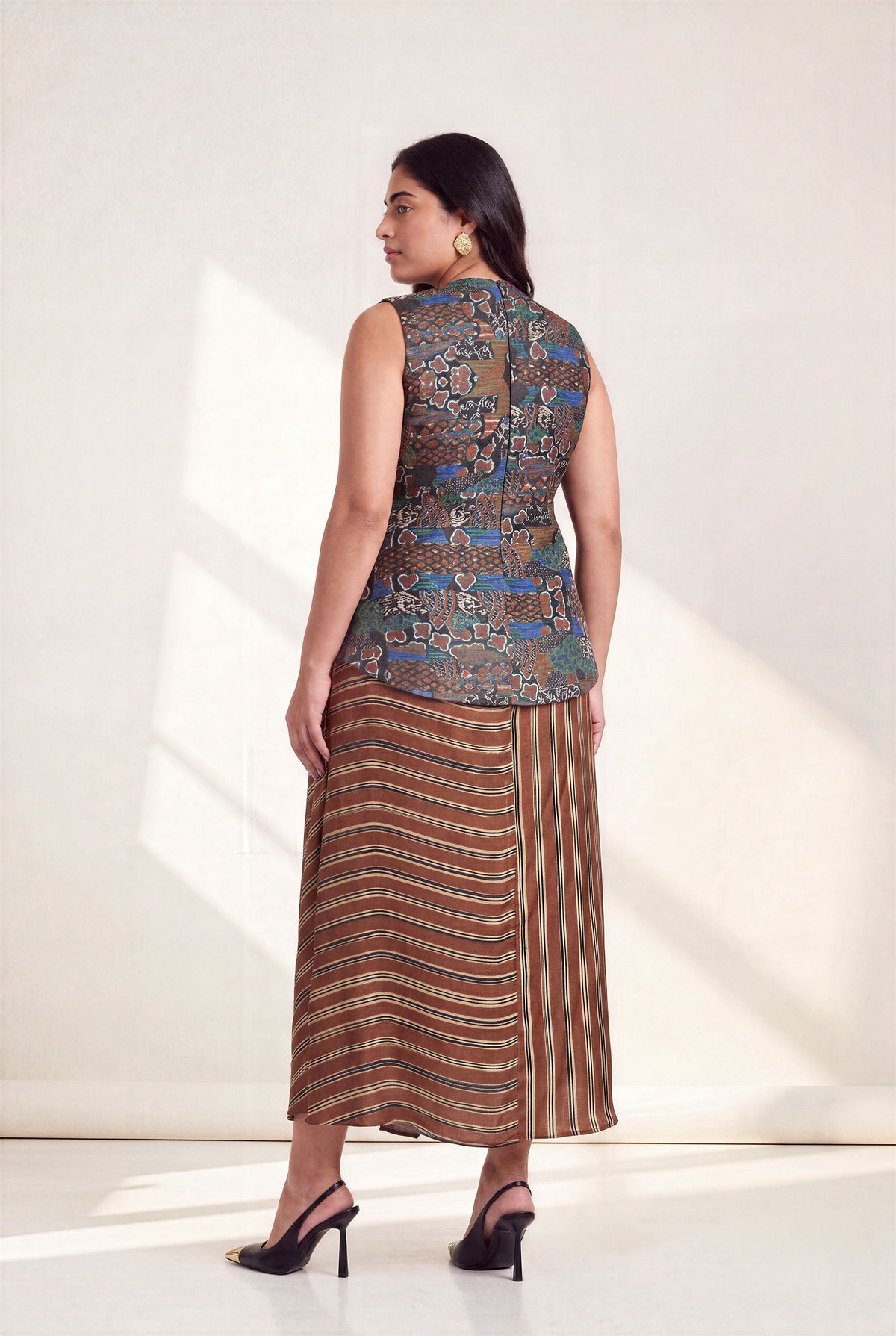 LILA DRAPED SKIRT SET