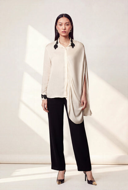 CREST DRAPE SHIRT