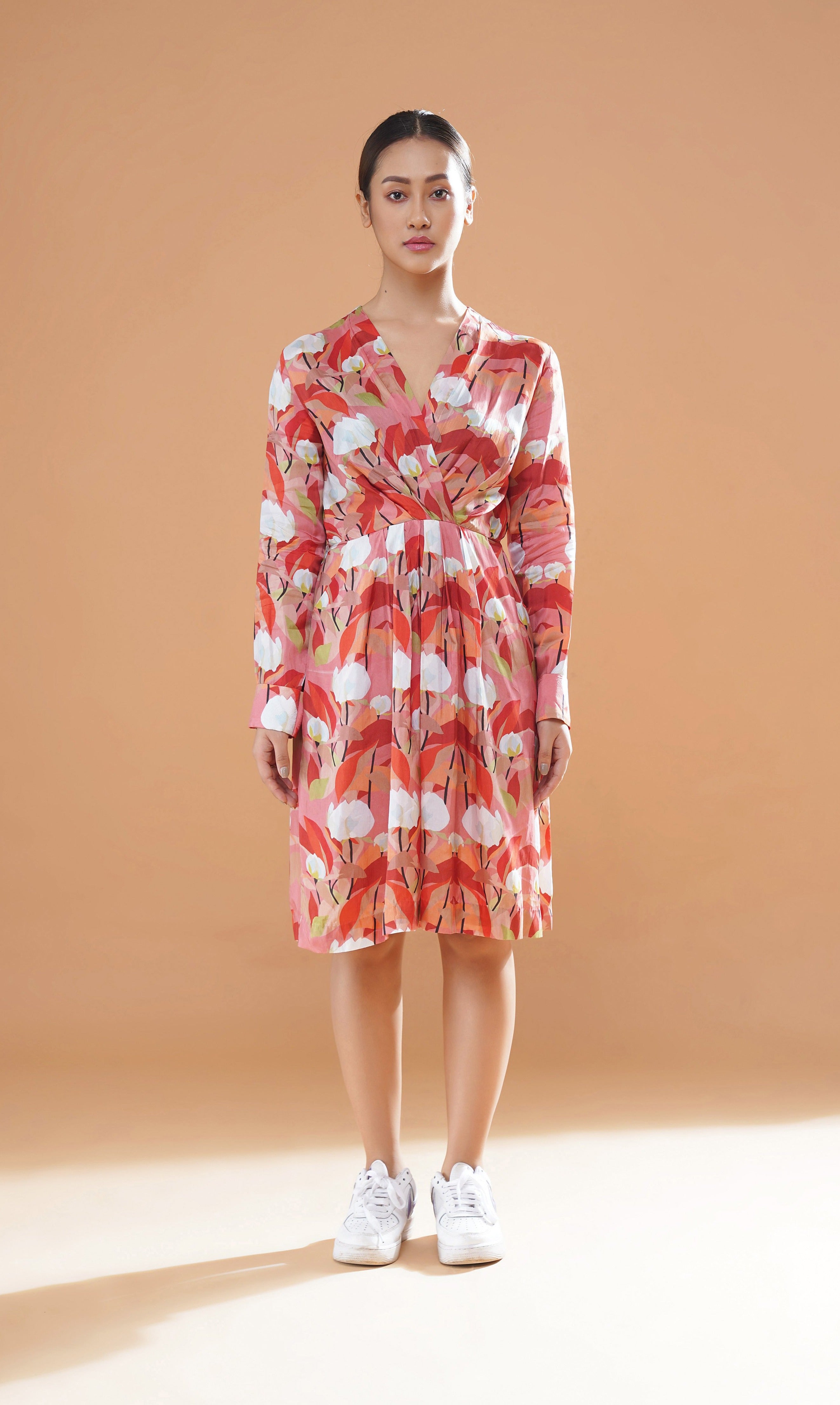 SOPHIA OVERLAP DRESS
