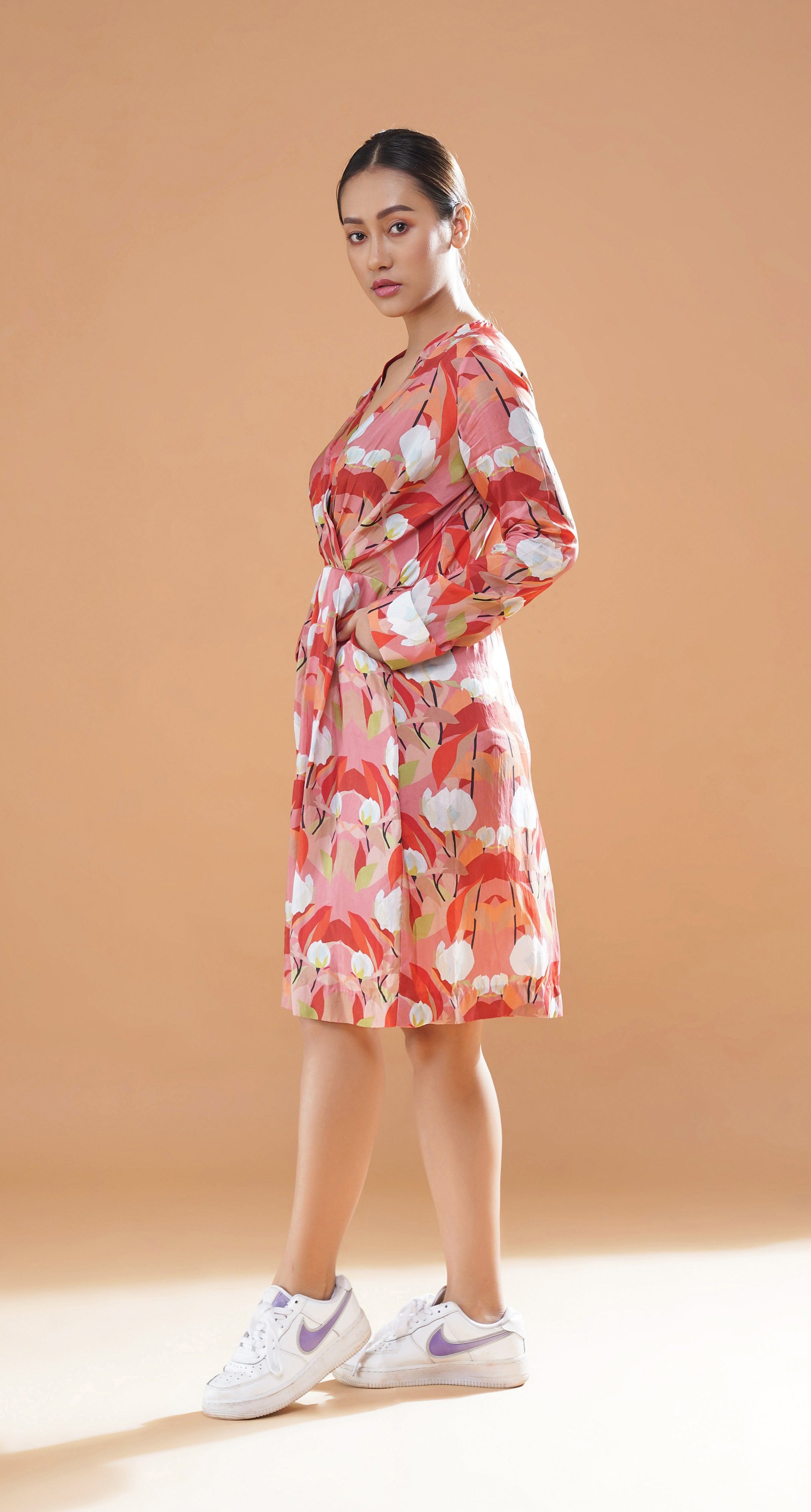 SOPHIA OVERLAP DRESS