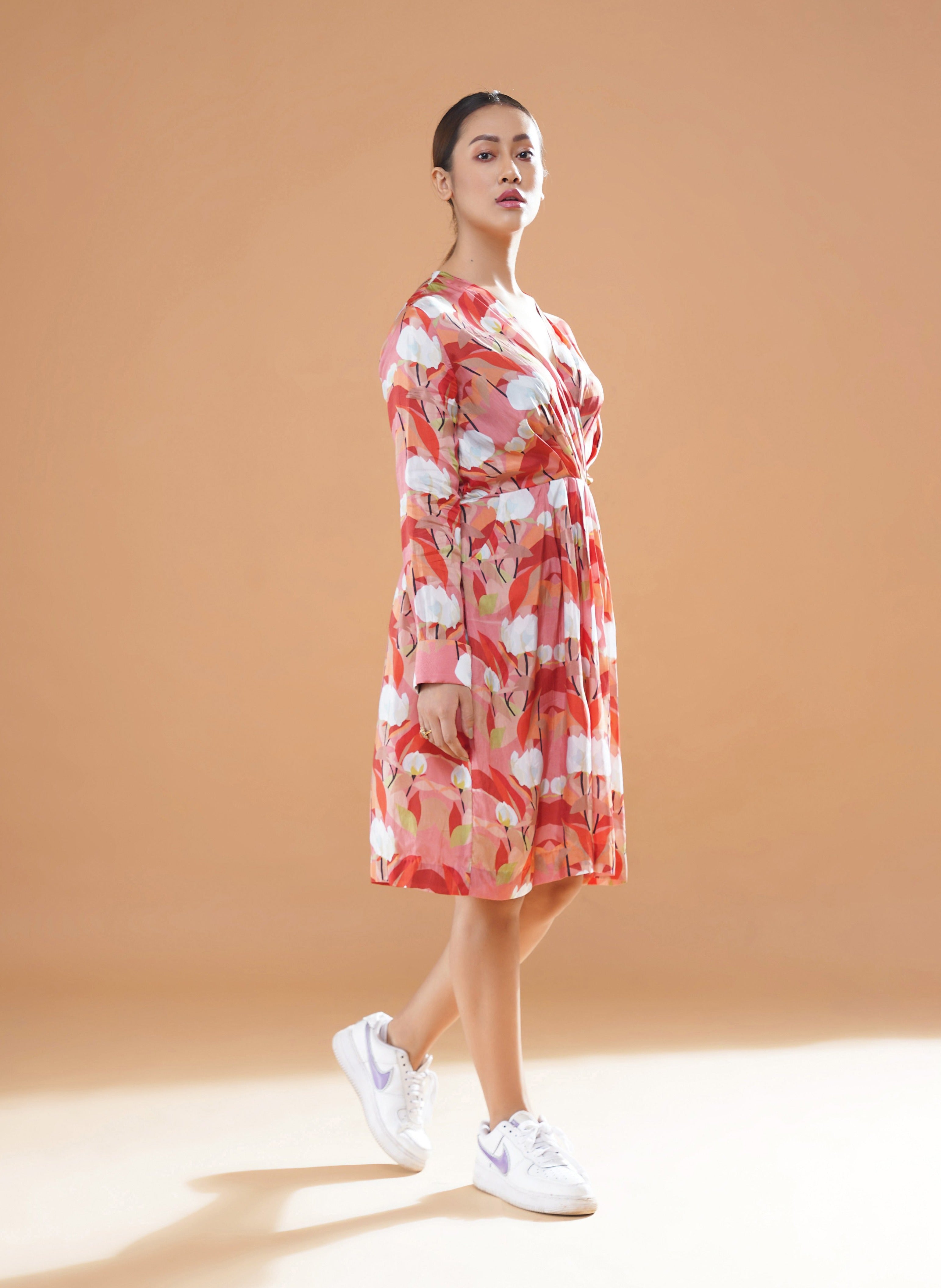 SOPHIA OVERLAP DRESS