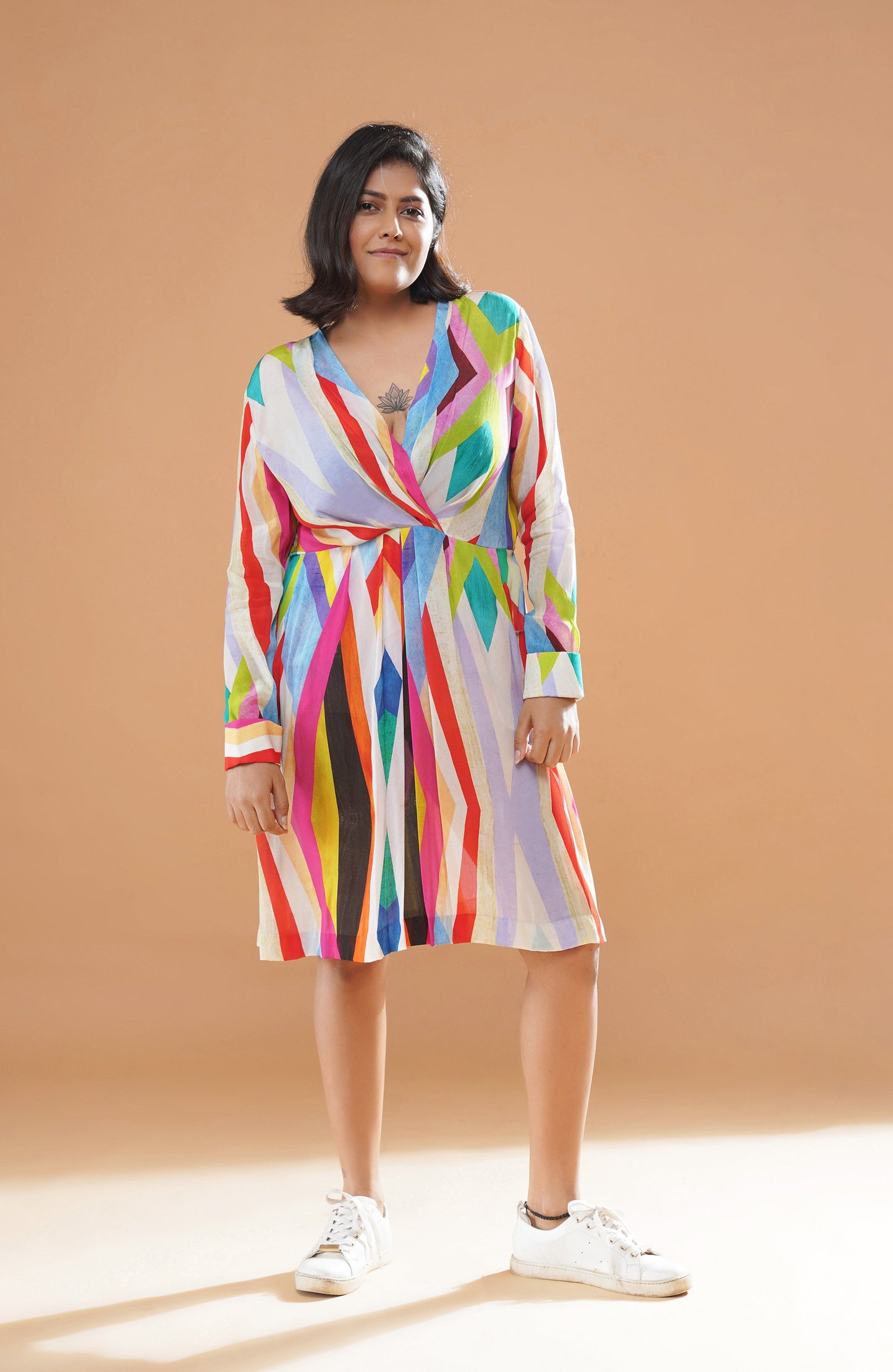 SOPHIA OVERLAP DRESS