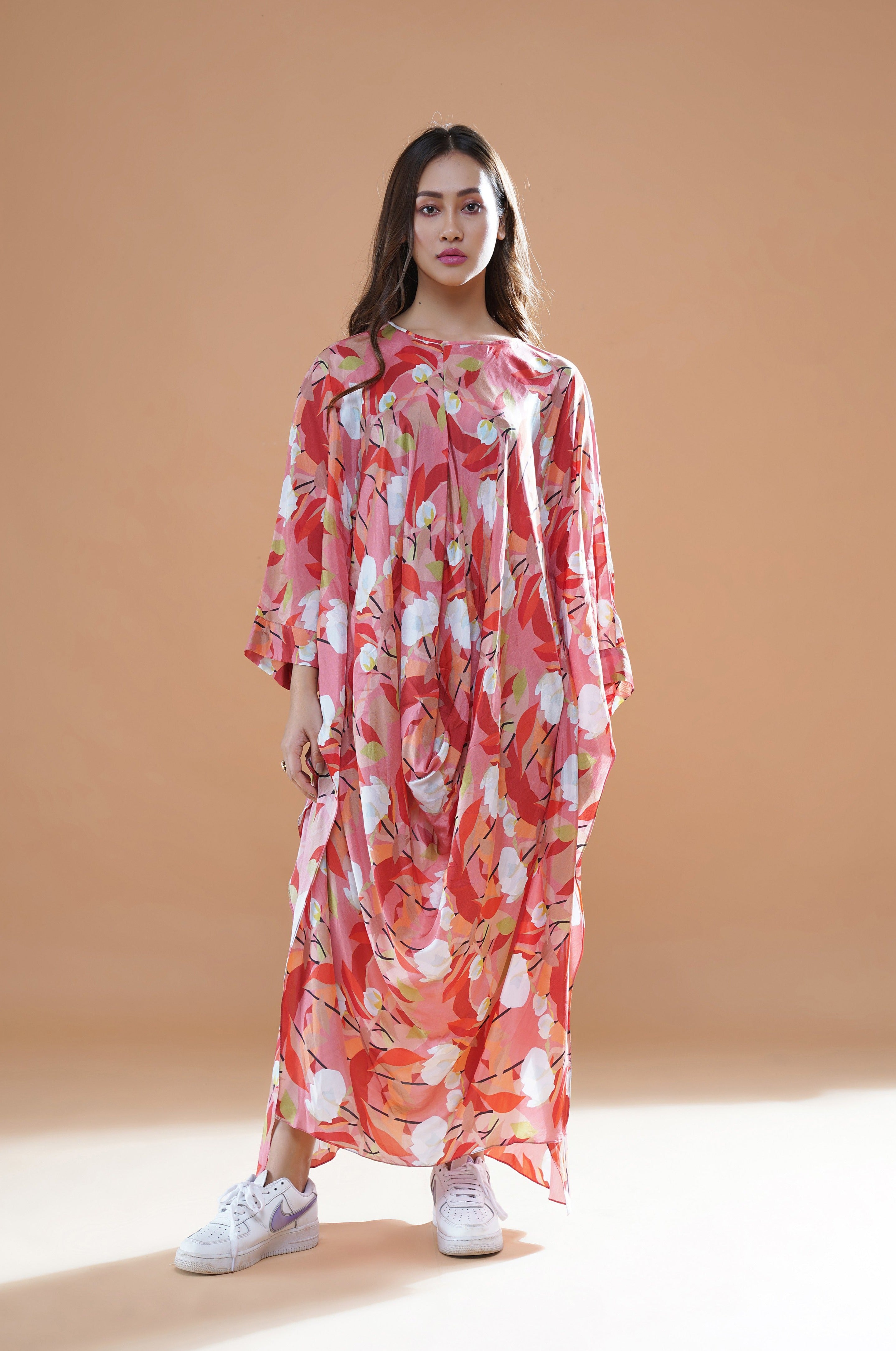 LUNA COWL DRESS