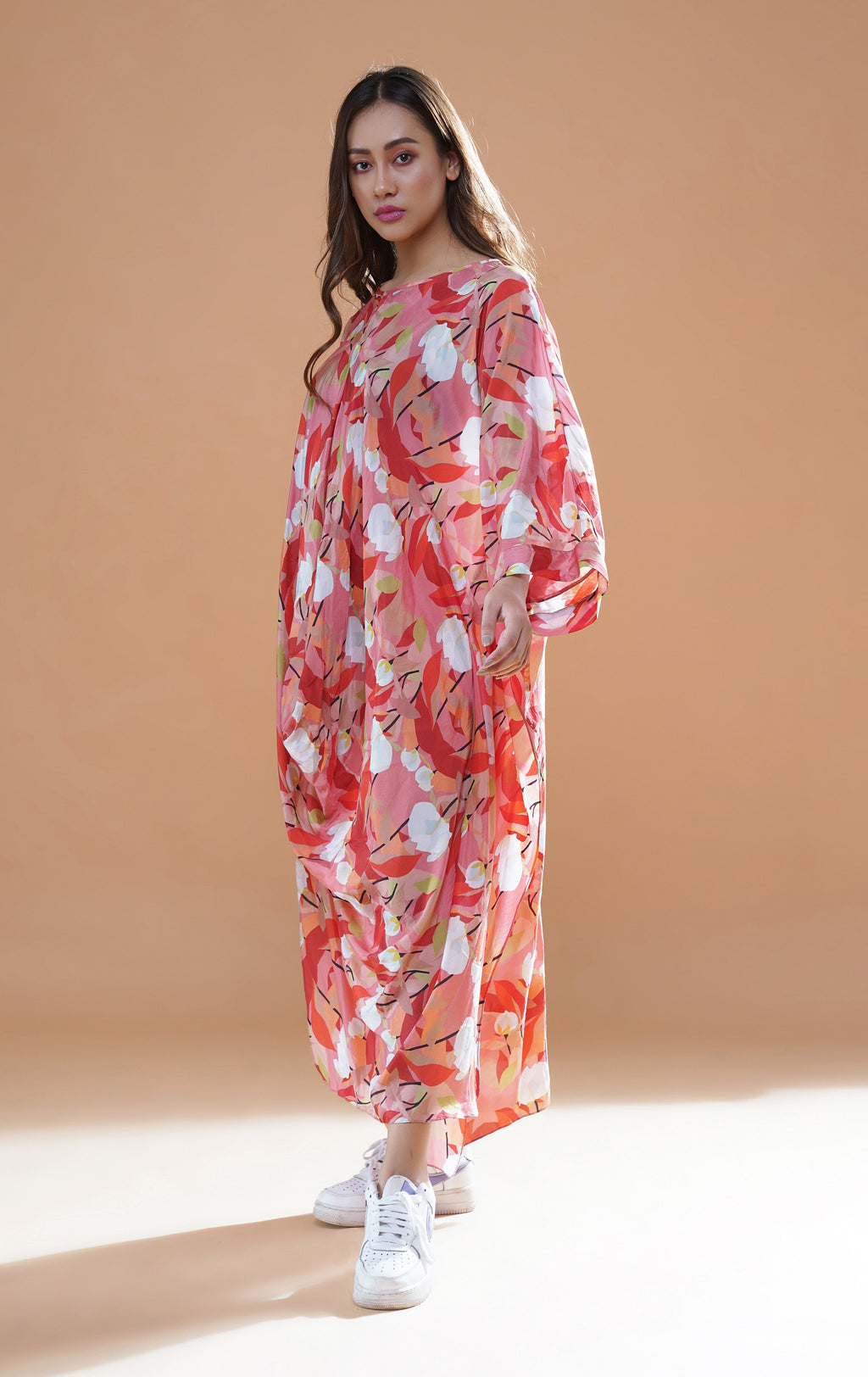 LUNA COWL DRESS