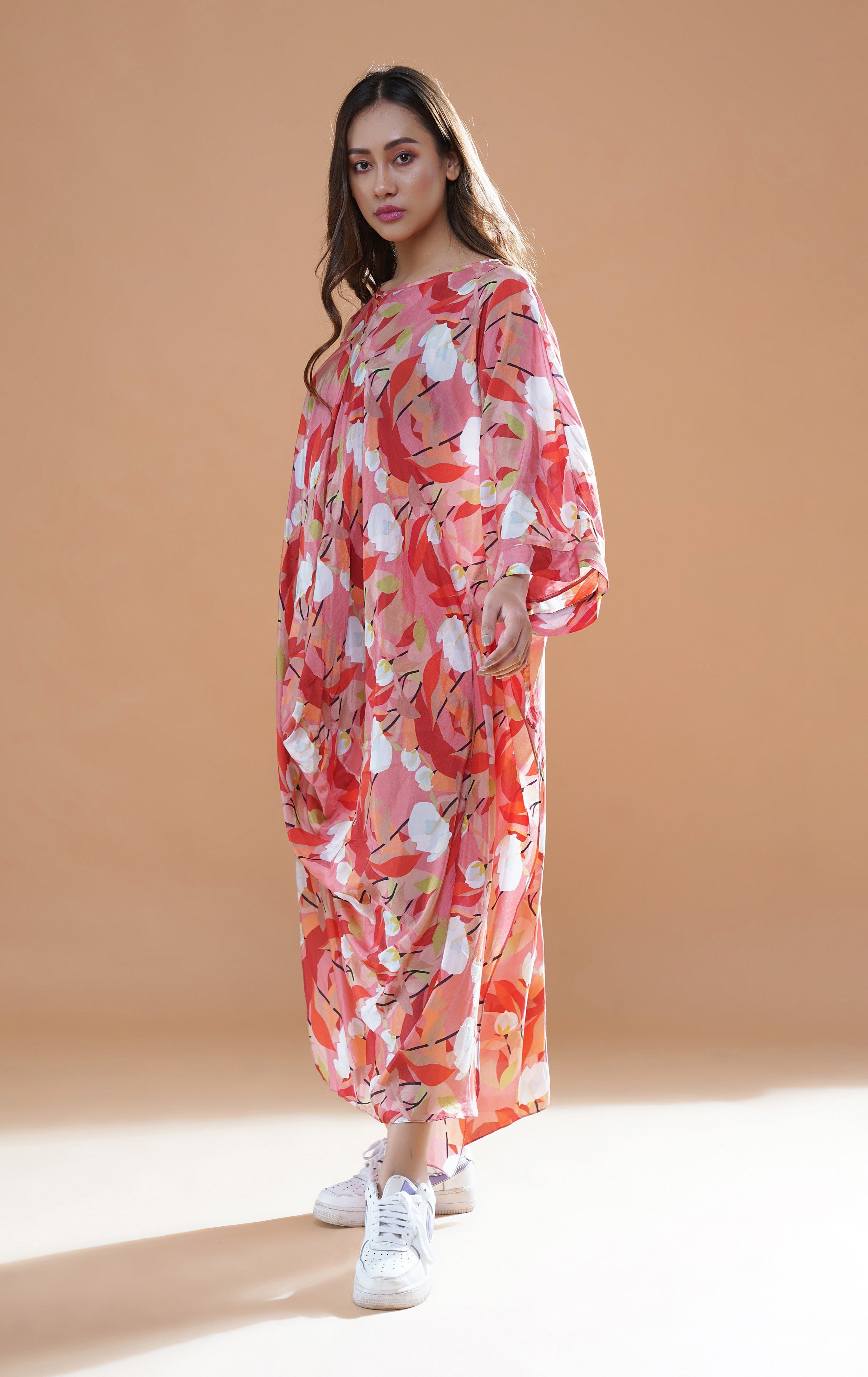LUNA COWL DRESS